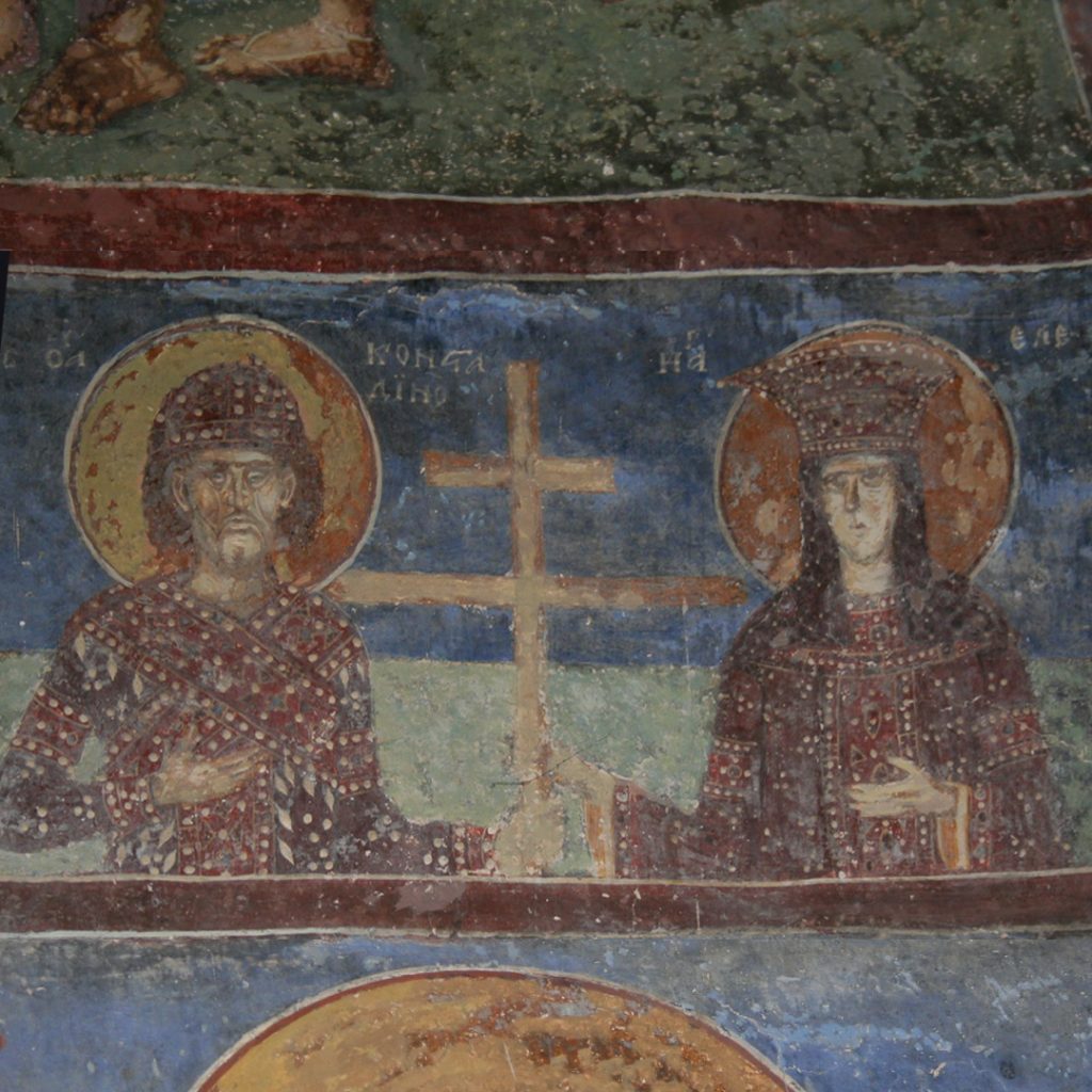 Sveti-car-Konstantin-i-Elena-freska-Manastir-Sveeti-Andrej-Matka